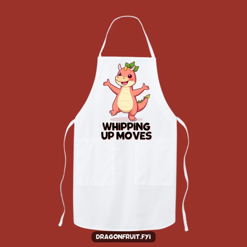 Funny Dragonfruit Dance Apron: Comical Chef's Wear for Kitchen Fun