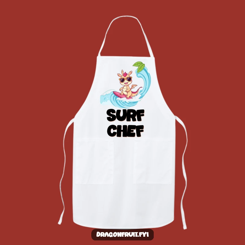 Funny Dragonfruit Surfer Apron: Cook Up Laughs with This Cool Design