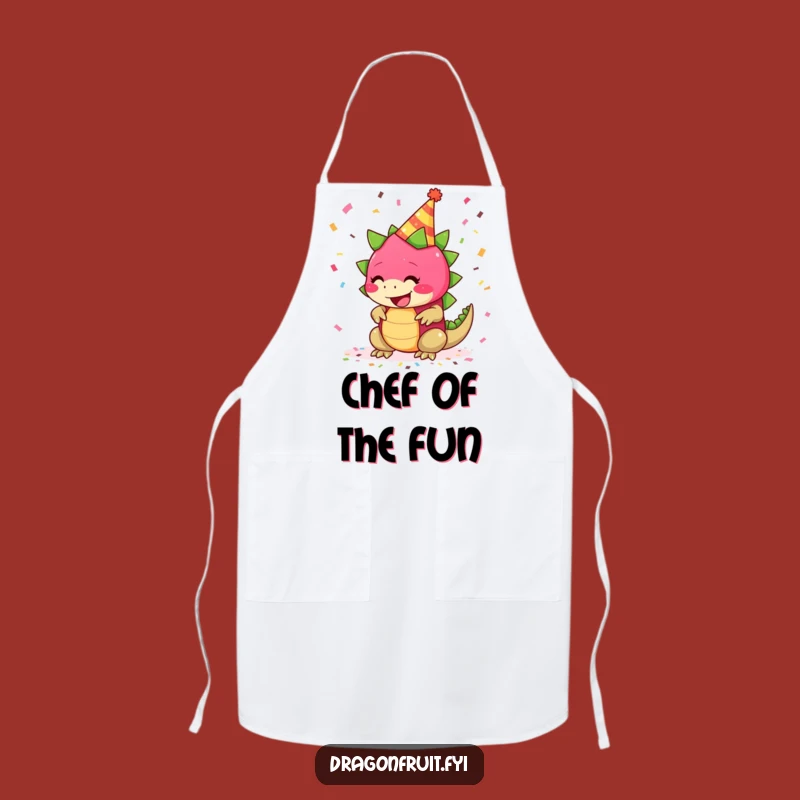 Funny Giggling Dragonfruit Apron: Cook with Party Spirit