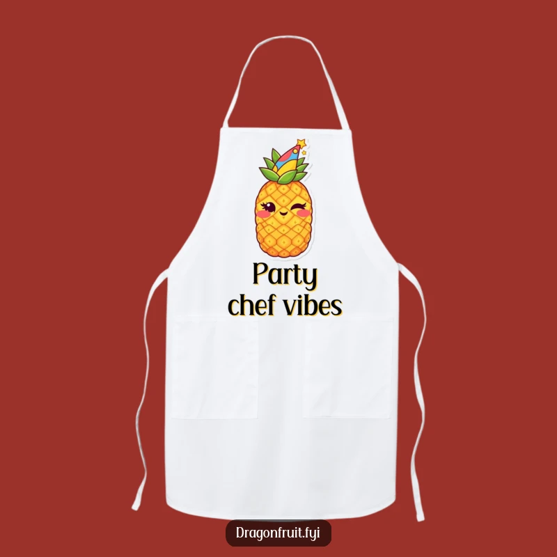 Funny Starry Pineapple Apron: Hilarious Kitchen Wear for Party Hosts