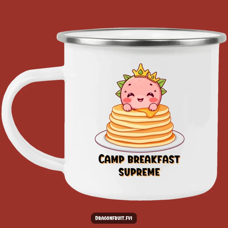 Funny Dragonfruit Camping Mug: Royal Pancake Cup, Hilarious Breakfast Gift
