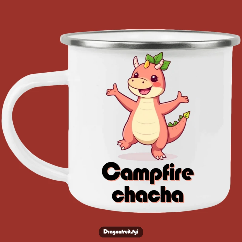 Funny Dragonfruit Dance Camping Mug: Outdoor Adventures with Tropical Humor