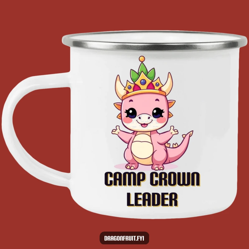 Funny Royal Dragonfruit Camping Mug: Adventure with Majestic Humor!