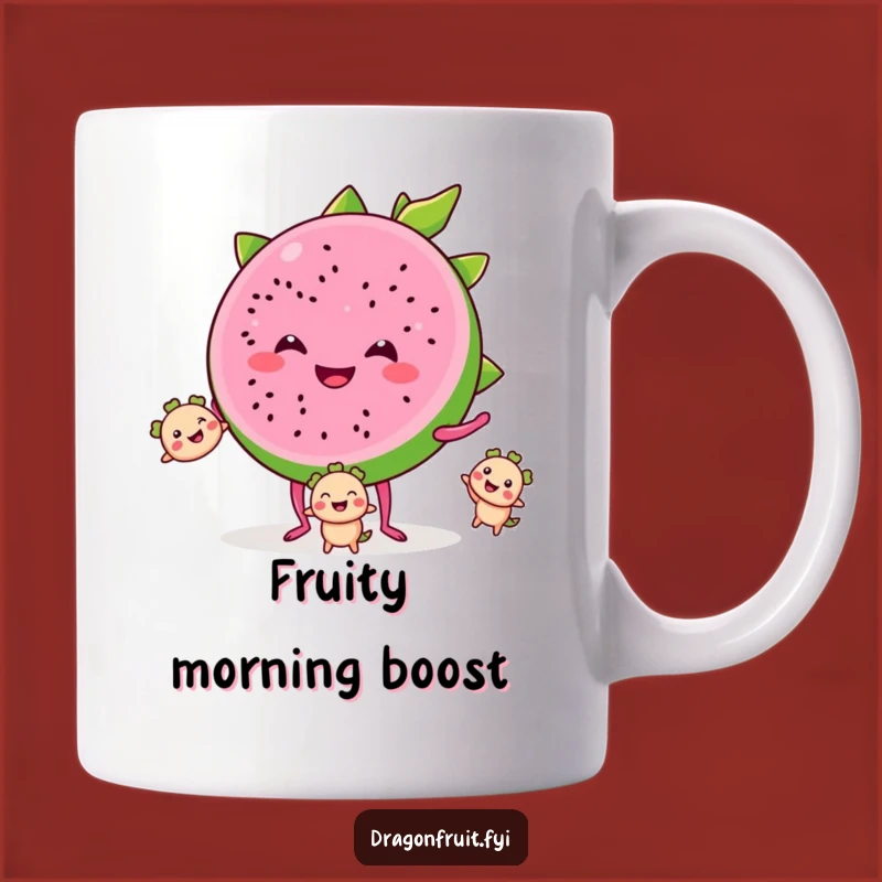 Funny Dragonfruit Juggling Mug: Fruity Fun Humor, Perfect Funny Gift