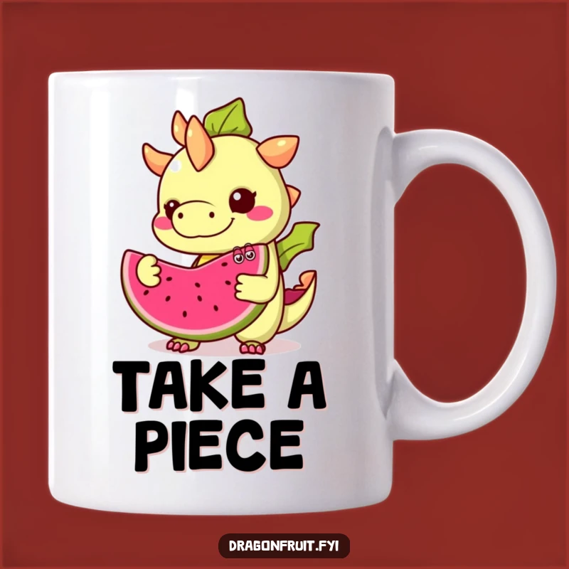 Funny Dragonfruit Mug: Googly Eyed Fruit Gift, Hilarious Tropical Treat Mug