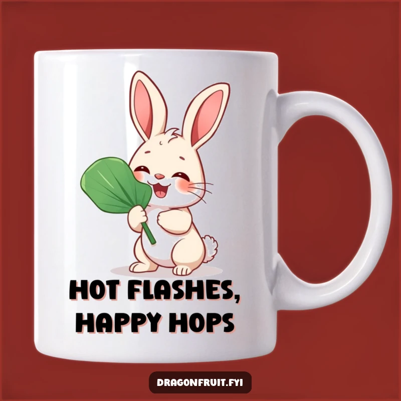 Funny Bunny Rabbit Fan Mug - Giggling Rabbit for a Humorous and Refreshing Gift