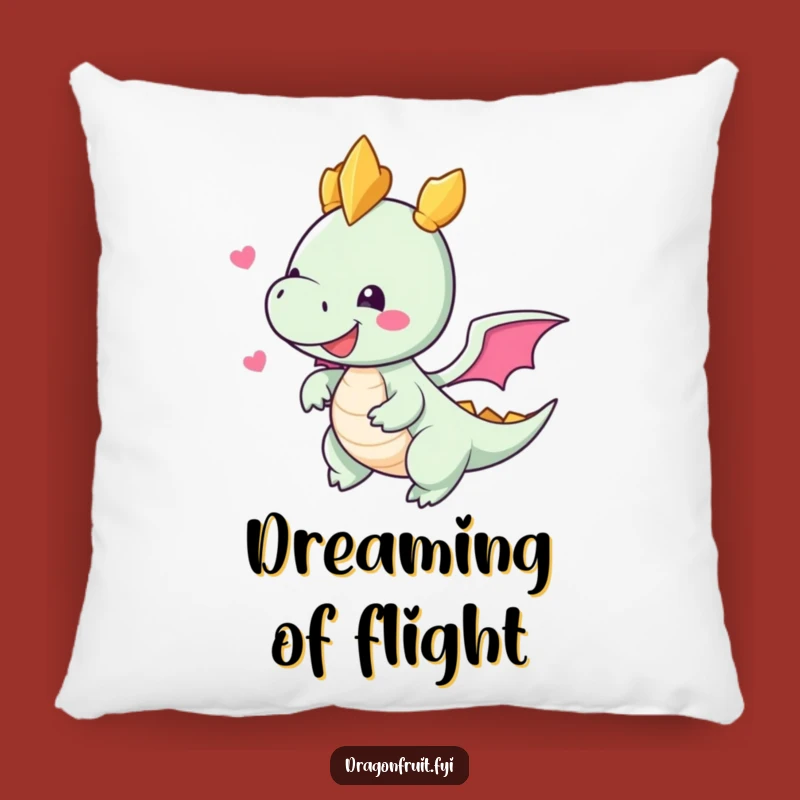Cozy Funny Dragonfruit Flyer Pillow: Soft Comfort with Tropical Aviation Fun