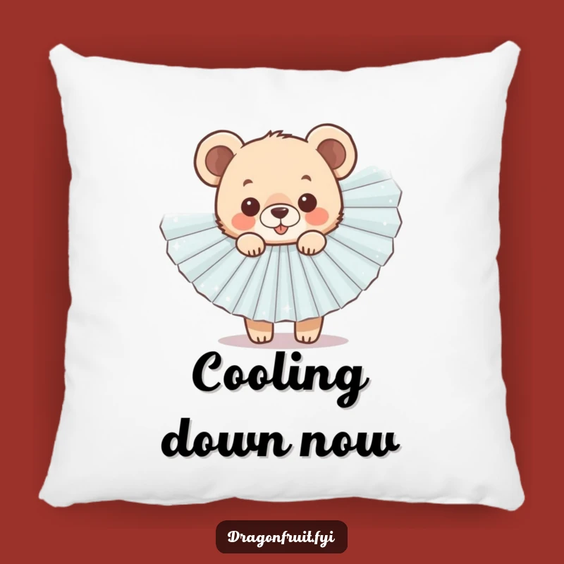 Funny Bear Cub Fan Pillow - Soft and Cute Cub for Cozy, Humorous Comfort