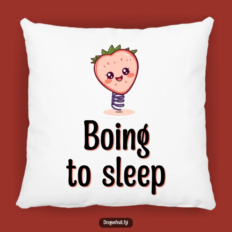 Funny Cheerful Strawberry Slice Pillow: Soft & Hilarious Comfort with Bounce