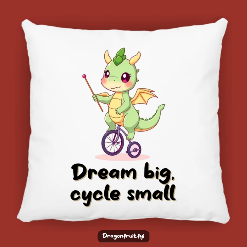 Funny Dragonfruit Unicycle Pillow - Cozy Comfort with a Twist Gift!