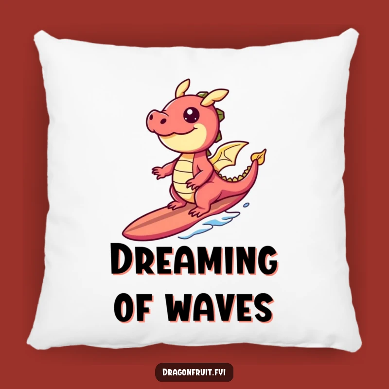 Funny Giggling Dragonfruit Pillow: Cozy Tropical Humor Decor Gift