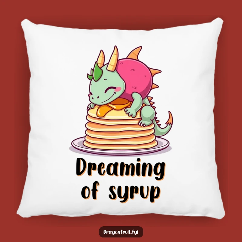 Funny Pancake Mishap Dragonfruit Pillow: Comfy Chaos for Your Couch!