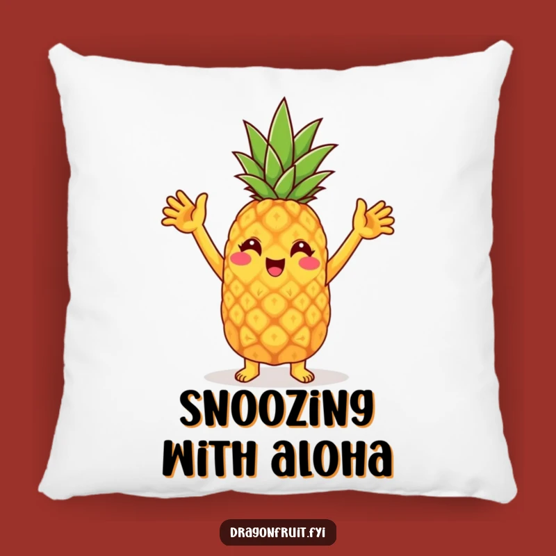 Funny Pineapple Dance Pillow: Cheerful Character's Cozy Party Humor Gift