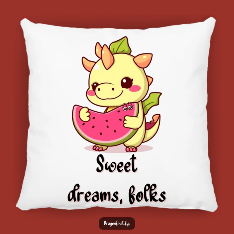 Funny Dragonfruit Pillow: Googly Eyed Fruit Cushion, Cozy Tropical Gift