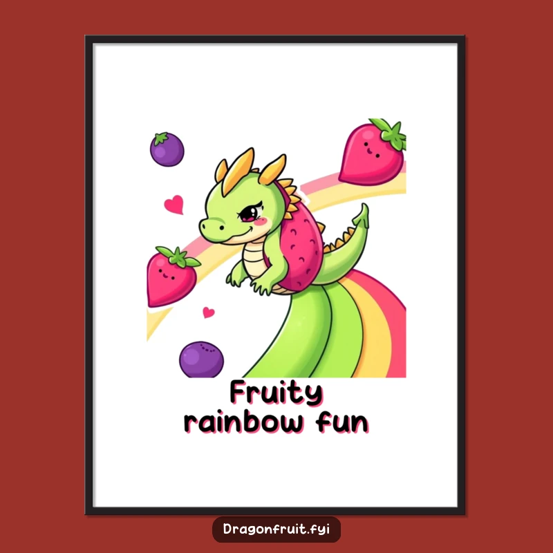 Funny Dragonfruit Digital Art - Instant Tropical Fun
