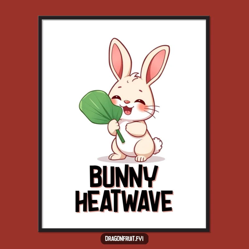Funny Bunny Rabbit Fan Digital Art - Printable Giggling Rabbit for Cheerful Decor
