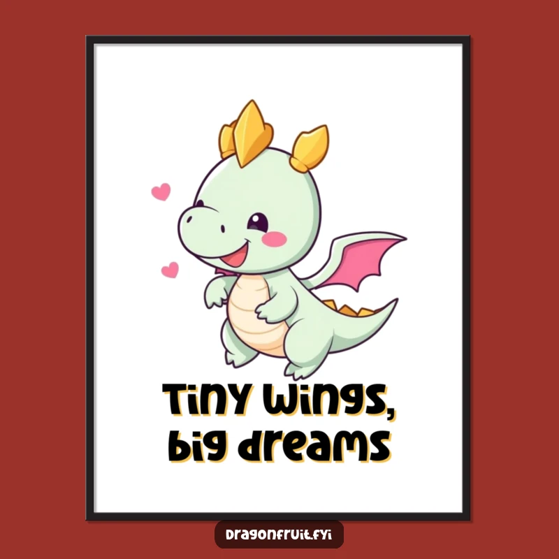 Funny Dragonfruit Flight Digital Art Print: Instant Tropical Cheer for Your Walls