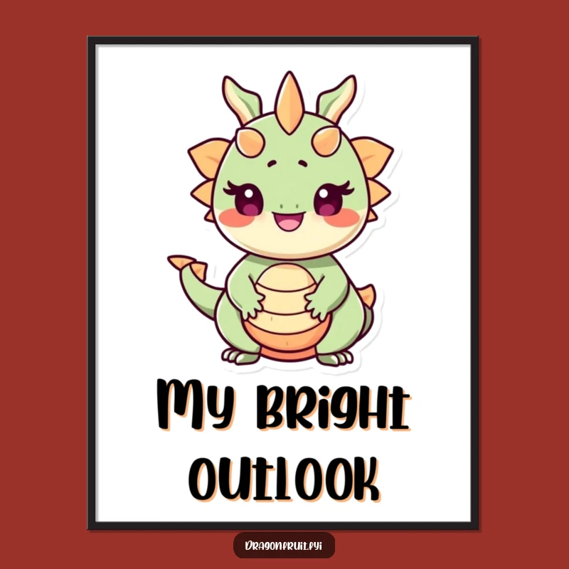 Funny Dragonfruit Pride Digital Art: Beaming Exotic Decor, a Hilarious Funny Gift for Art Lovers