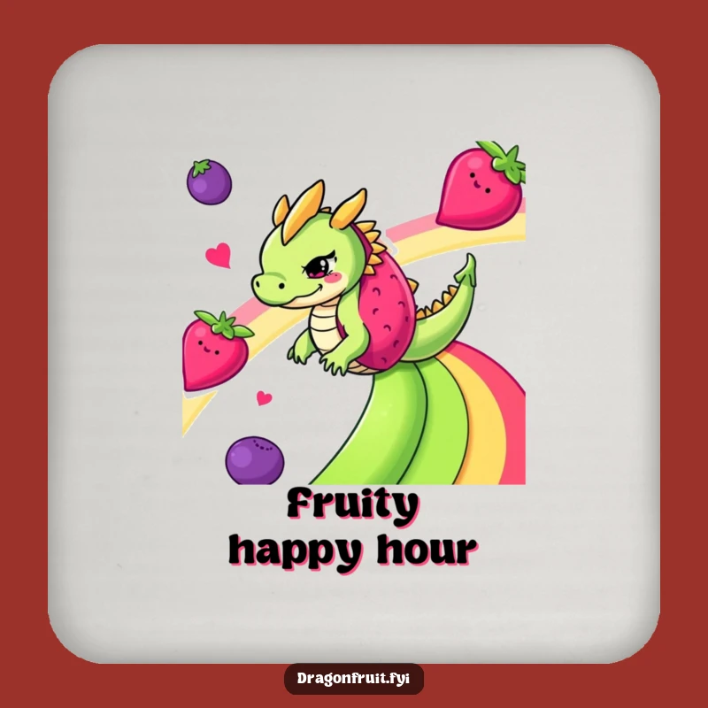 Funny Dragonfruit Coaster Set - Protect & Entertain
