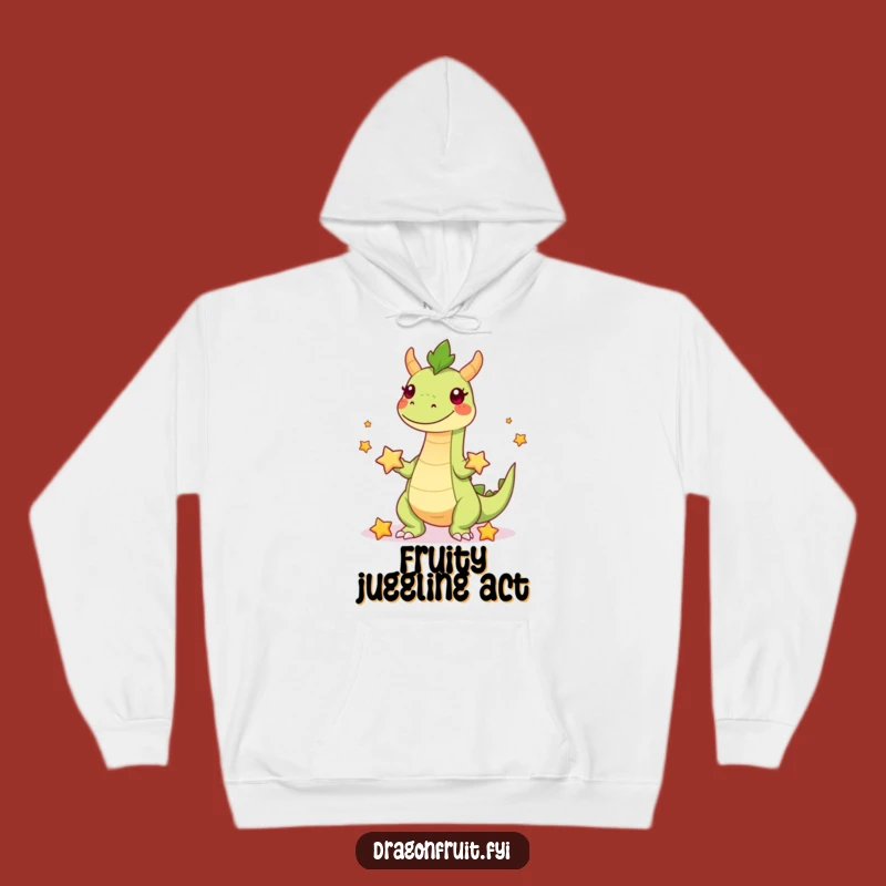 Cozy Funny Dragonfruit Juggler Hoodie: Warmth Meets Whimsical Fruit Art