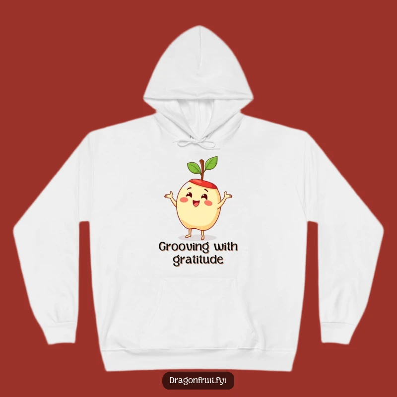 Funny Apple Dance Hoodie: Delighted Fruit Cozy Fun Humor Gift