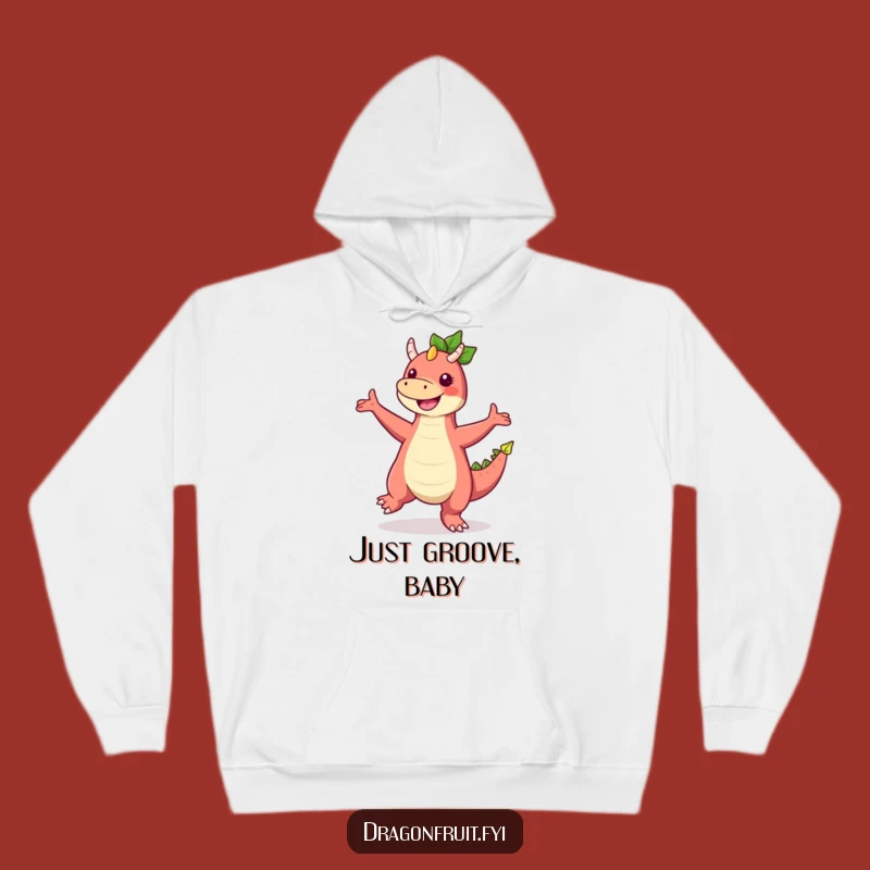 Funny Dragonfruit Dance Hoodie: Cozy & Comical Tropical Character Sweatshirt