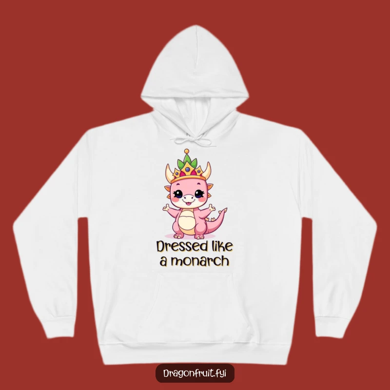 Funny Majestic Dragonfruit Hoodie: Cozy Up in Royal Silliness!