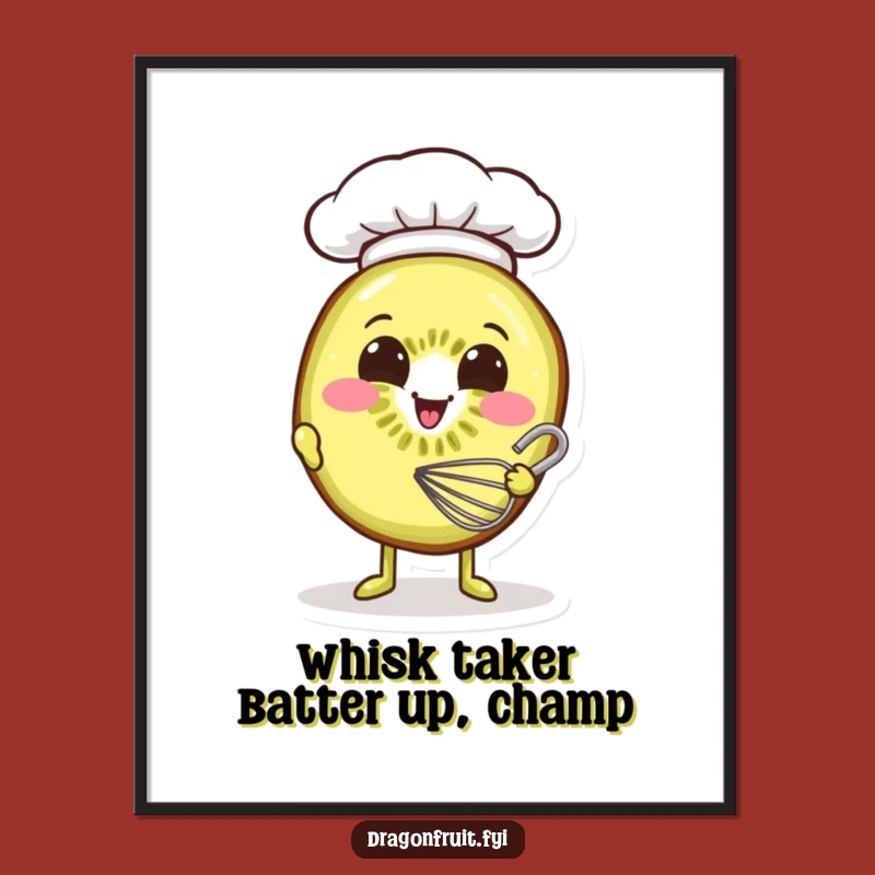 Funny Free Printable Wall Art: Kiwi Chef Decor, Cute Downloadable Art