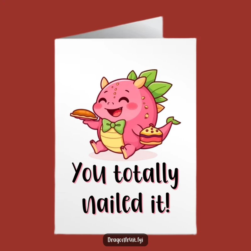 Free Printable Funny Birthday Card: Tripping Dragonfruit Pie, DIY Downloadable Gift