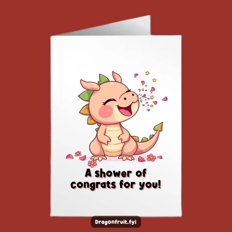 Free Printable Congrats Card: Petal Sneezing Dragonfruit - Funny Achievement Downloadable!