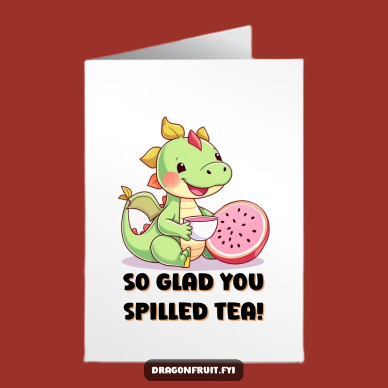 Free Printable Congrats Card: Dragonfruit Tea Party Celebration LOL Downloadable Gift
