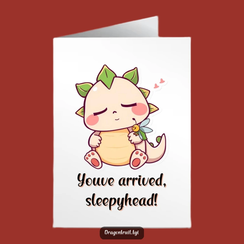 Free Printable Sleepy Dragonfruit Congrats Card: Hilarious Downloadable Celebration Gift