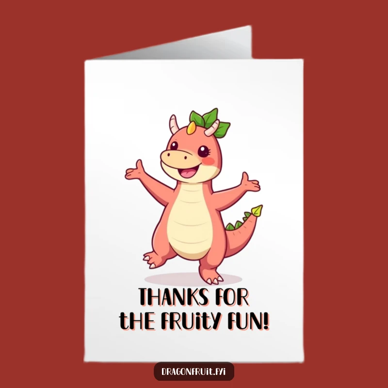 Silly Dragonfruit Dance: Free Printable Thank You Card for Gratitude!
