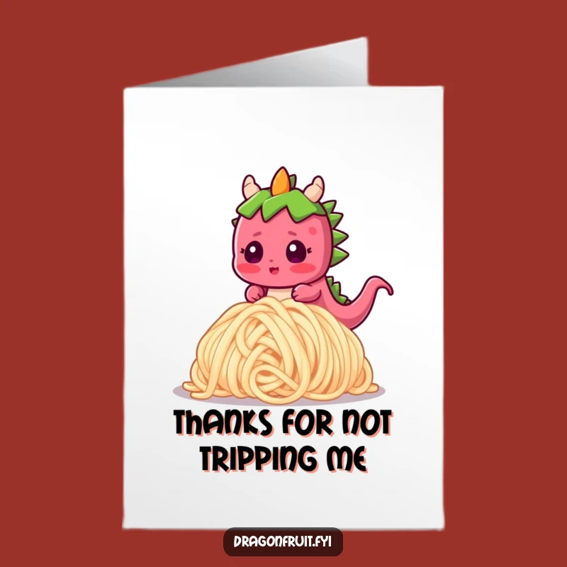 Free Printable Thank You Dragonfruit Card: Hilarious Noodle Tumble