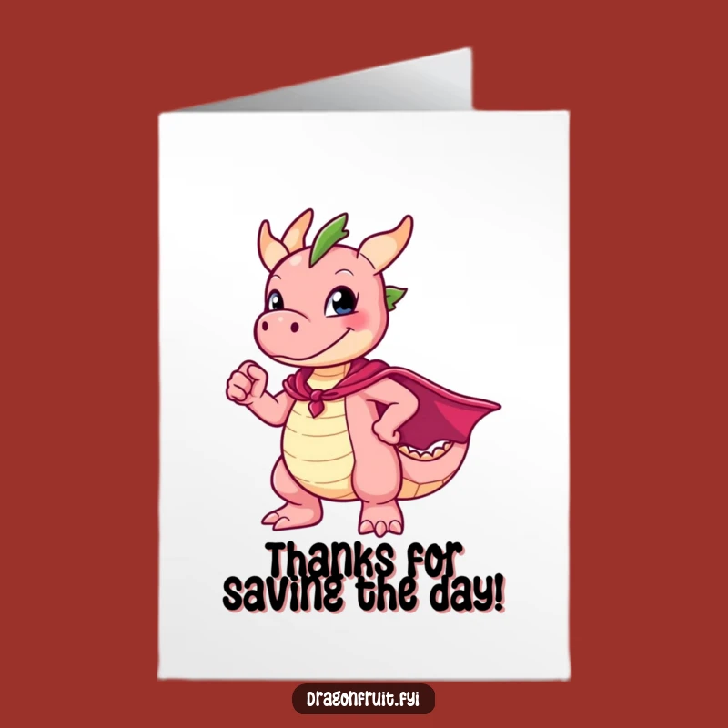 Heroic Thanks: Free Printable Card from an Awkward Dragonfruit!