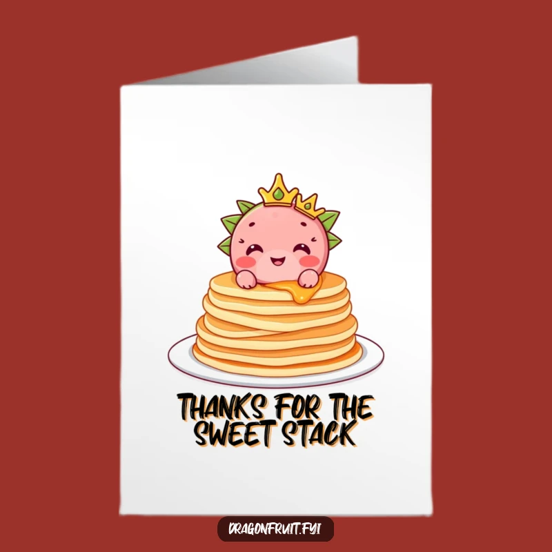 Free Printable Dragonfruit Thank You Card: Royal Funny Downloadable Gift