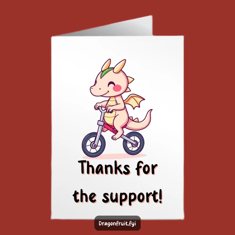 Wobbly Thanks: Free Printable Card from a Dragonfruit Unicyclist!