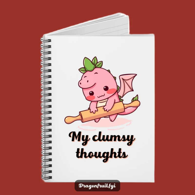 Funny Blushing Dragonfruit Notebook: Humorous Kitchen Notes Journal Gift