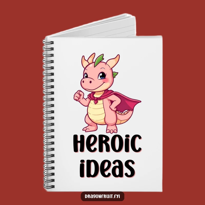 Funny Dragonfruit Hero Notebook: Jot Down Ideas with Super Charm