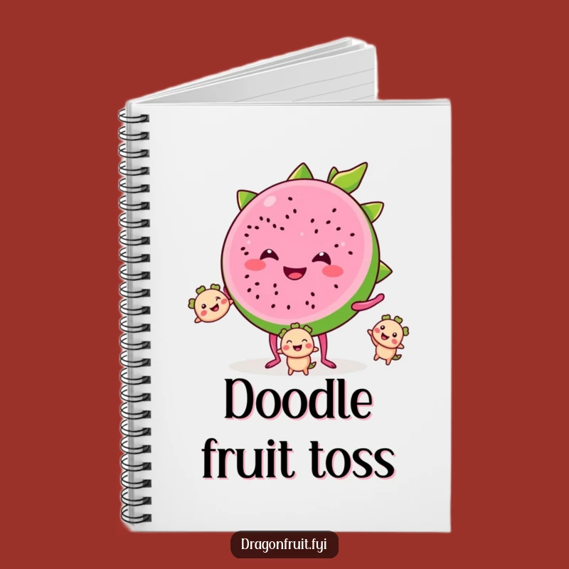 Funny Dragonfruit Juggling Notebook: Fruity Journal, Creative Funny Gift