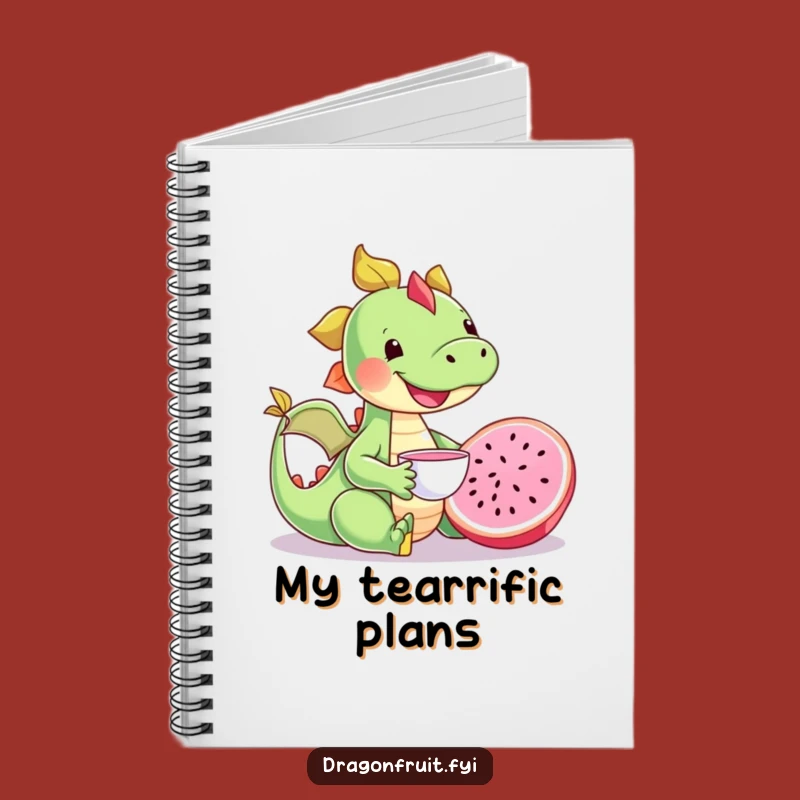 Funny Happy Dragonfruit Tea Party Notebook - Adorable and Hilarious Journal