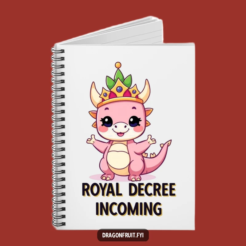 Funny Royal Dragonfruit Notebook: Jot Down Ideas with Regal Flair!