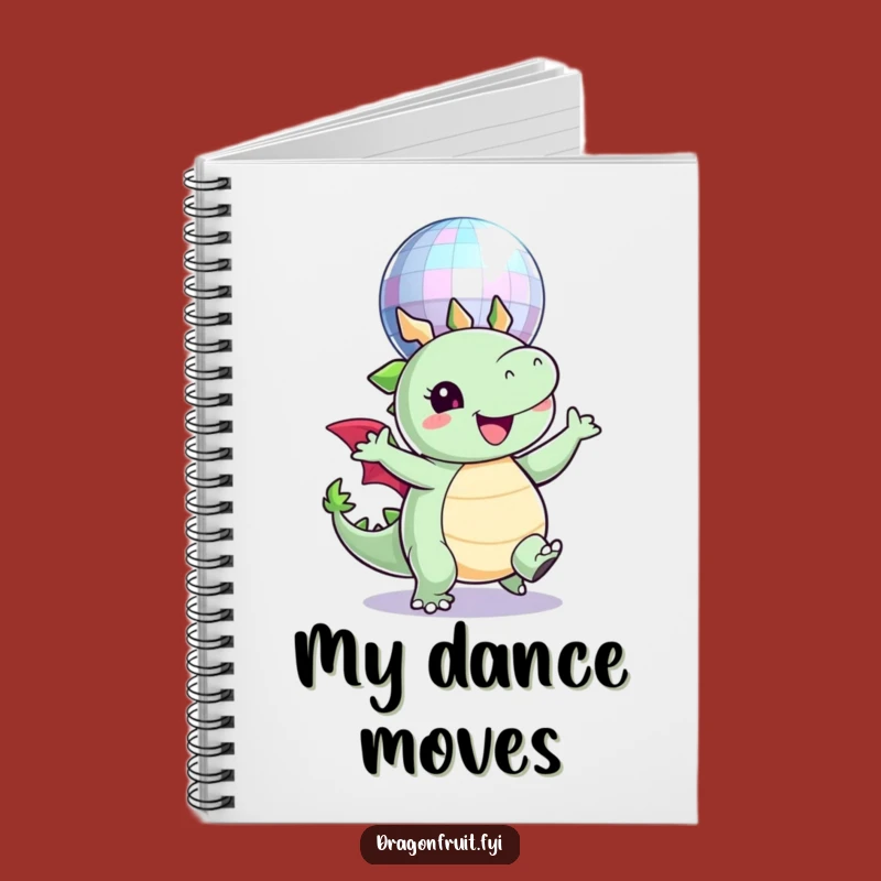 Funny Disco Dragonfruit Notebook: Dance Through Your Notes and Ideas