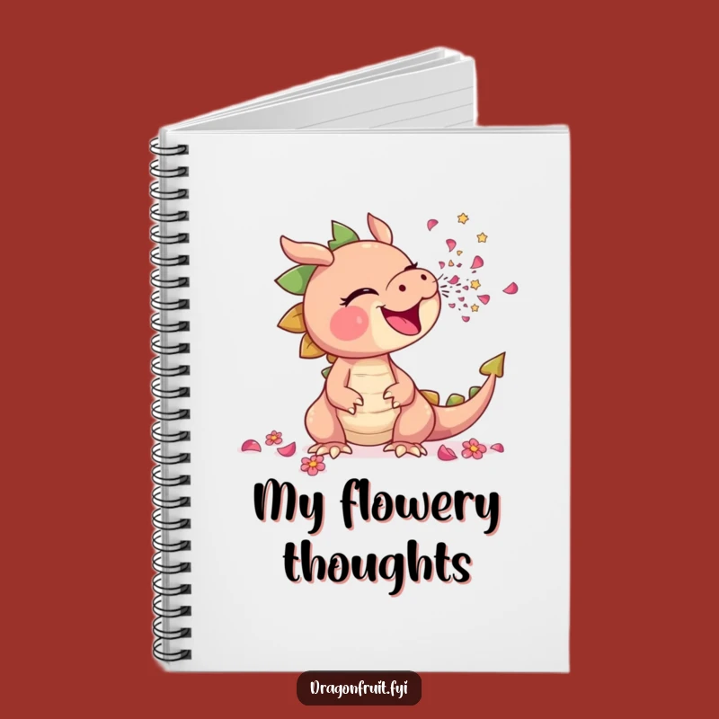 Funny Sneezing Dragonfruit Notebook: Jot Down Ideas with Floral Flair!