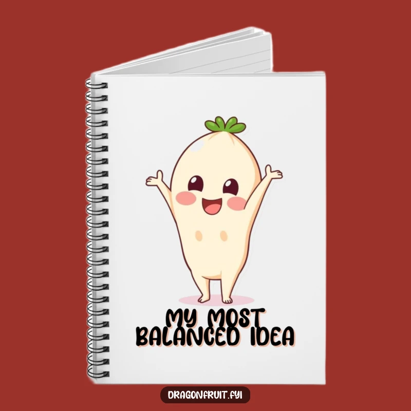 Funny Pitaya Handstand Notebook: Jot Down Ideas with this Comedic Fruit Stationery