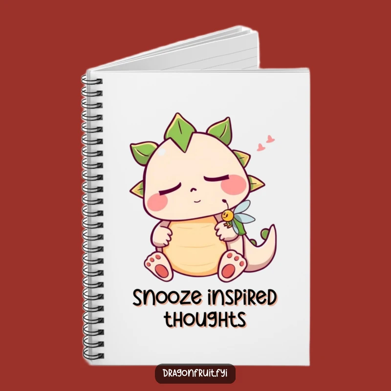 Funny Sleepy Dragonfruit Notebook: Snoring Fruit Character Journal for Your Ideas