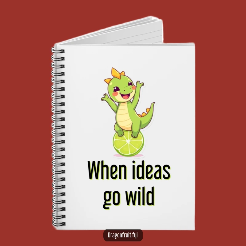 Funny Dragonfruit & Lime Handstand Notebook: Jot Down Ideas with Hilarious Fruit Flair