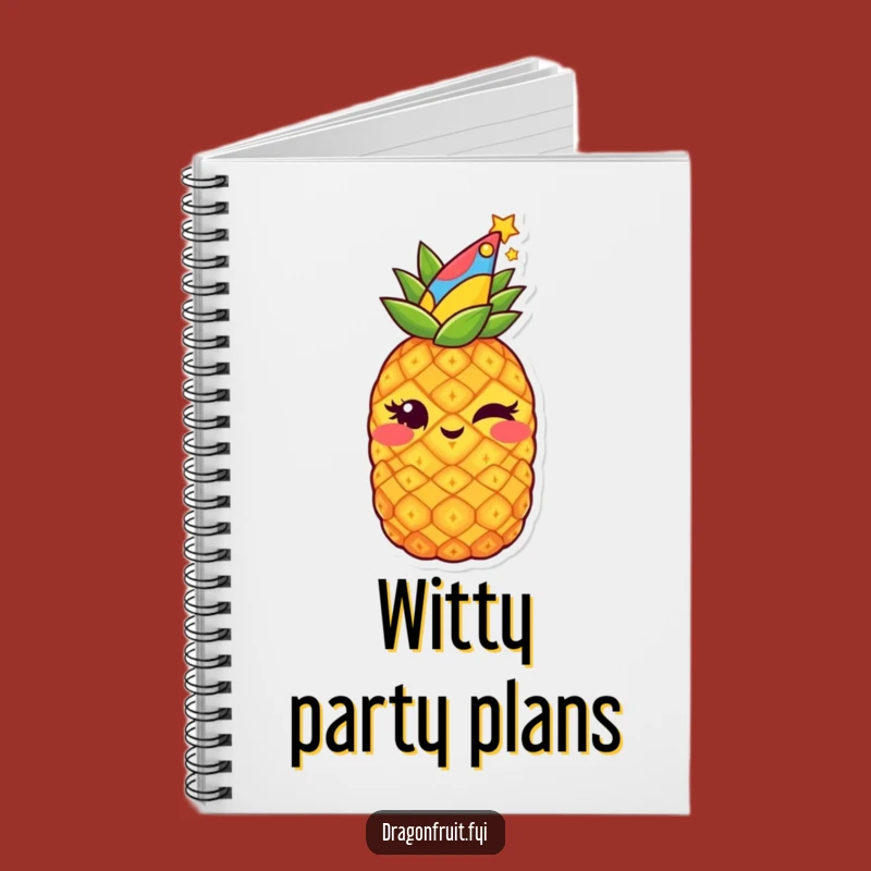 Funny Starry Pineapple Notebook: Hilarious Journal for Party Plans