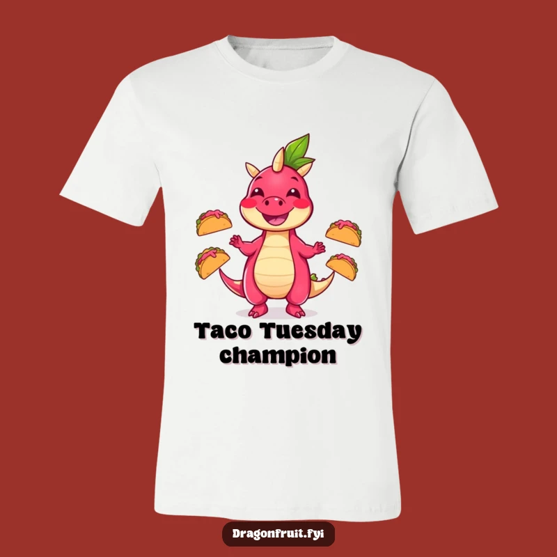 Funny Dragonfruit Taco Juggling T-Shirt: Hilarious Fruit Apparel for a Great Gift