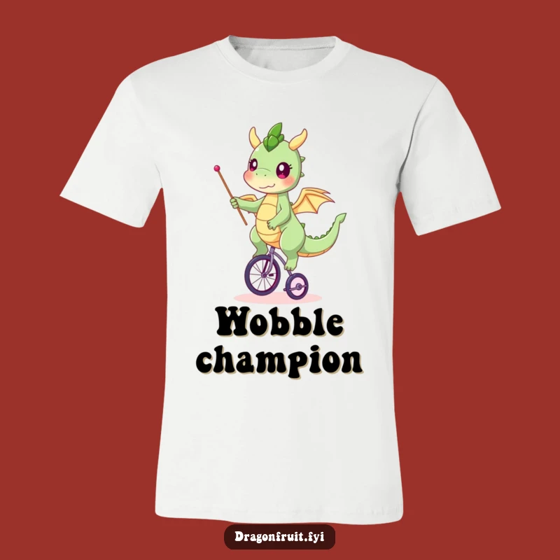 Funny Dragonfruit Unicycle Shirt - Wacky Fruit Performance Tee Gift!